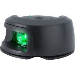 Attwood Lightarmor Deck Mount Navigation Light Black Composite Starboard Green 2nm-small image