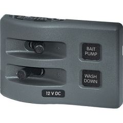 Blue Sea 4303 Weatherdeck 12v Dc Waterproof Switch Panel 2 Position-small image