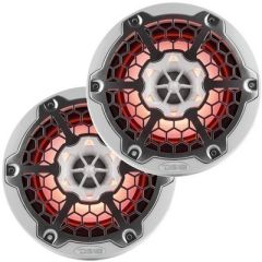 Ds18 New Edition Hydro 65 2Way Marine Speakers WRgb Led Lighting 300w White-small image