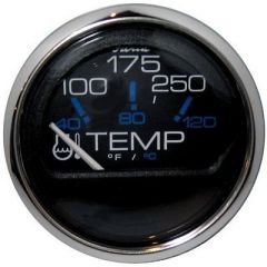 Faria Chesapeake Black Ss 2 Water Temperature Gauge 100250 Degreef-small image