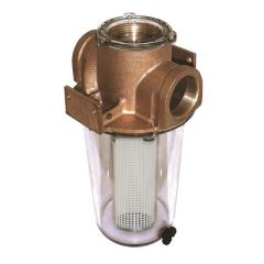 Groco Arg750 Series 34 Raw Water Strainer WNonMetallic Plastic Basket-small image