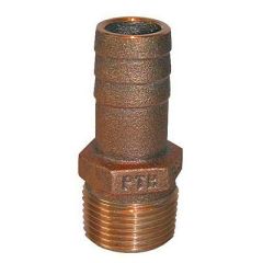 Groco 2 Npt X 2 Id Bronze Pipe To Hose Straight Fitting-small image