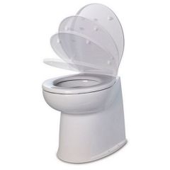 Jabsco 17 Deluxe Flush Fresh Water Electric Toilet WSoft Close Lid 24v-small image