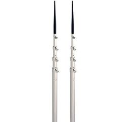 LeeS 165 Bright Silver Black Spike Telescopic Poles FSidewinder-small image