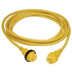 Marinco 30A 25' Molded Cordset - 125V - Yellow - Boat Electrical Component-small image