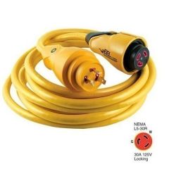 Marinco Cs3025 Eel 30a 125v Shore Power Cordset 25 Yellow-small image