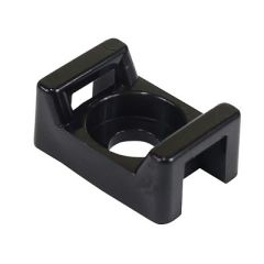 Pacer Screw Down Cable Tie Mount 8 Screw Mount Method Black 100 Pack-small image