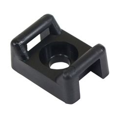 Pacer Screw Down Cable Tie Mount 10 Screw Mount Method Black 100 Pack-small image