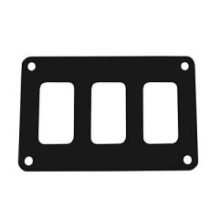 Pacer Switch Panel 3 Switch 1 Row 425 X 275 Black Powder Coated Aluminum-small image