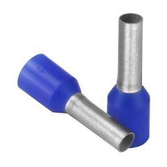 Pacer Blue 14 Awg Wire Ferrule 8mm Length 25 Pack-small image