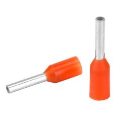 Pacer Orange 2022 Awg Wire Ferrule 6mm Length 25 Pack-small image