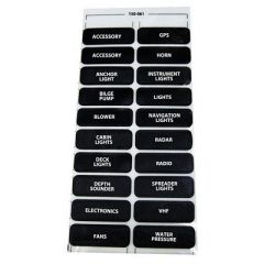 PANELTRONICS DC-20 ASSORTED LABEL SHEET - Marine Electrical Part-small image