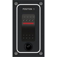 Paneltronics Waterproof Panel Dc 1Position Illuminated Rocker Switch Circuit Breaker-small image