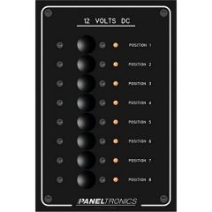 Paneltronics Standard Panel Dc 8 Position Circuit Breaker WLeds-small image