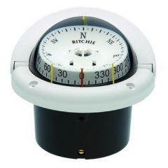 Ritchie Hf743w Helmsman Compass Flush Mount White-small image