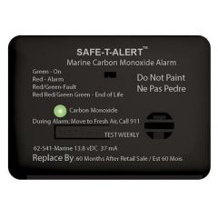 SafeTAlert 62 Series Carbon Monoxide Alarm 12v 62541Marine Surface Mount Black-small image