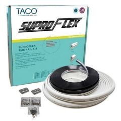 Taco Suproflex Rub Rail Kit White WFlex Chrome Insert 2H X 12W X 80L-small image