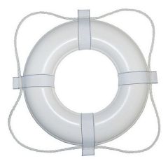 Taylor Made Foam Ring Buoy 24 White WWhite Rope-small image