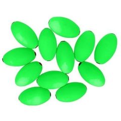 Tigress Oval Kite Floats Green 12Pack-small image