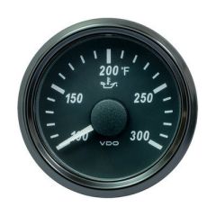 Vdo Singleviu 52mm 2116 Oil Temp Gauge 300 Degree F 32218 Ohm-small image