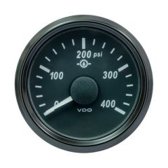 Vdo Singleviu 52mm 2116 Oil Pressure Gauge 400 Psi 0180 Ohm-small image