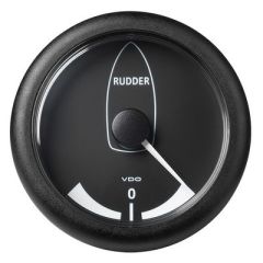 Vdo Marine 338 85mm Viewline Rudder Angle Indicator 45 Degree45 Degree 8 To 32v Black Dial Bezel-small image