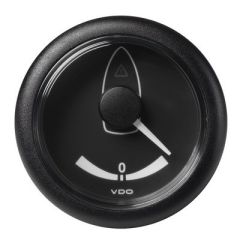 Vdo Marine 2116 52mm Viewline Rudder Angle Gauge 40 Degree StbPort 832v Black Dial Bezel-small image