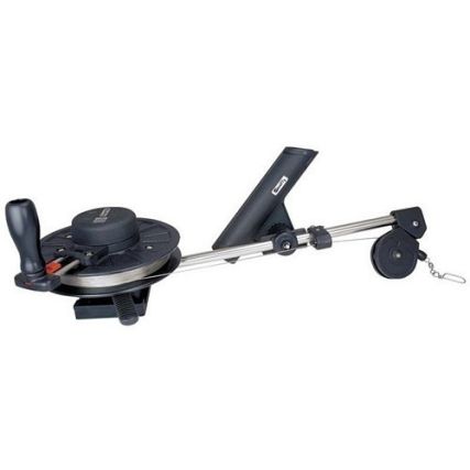 Downrigger with extended boom and Swivel Base and Gimbal mount