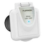 Furrion 50a 125250v Shore Power Inlet Square White WLed-small image