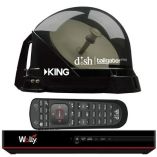 King Dish Tailgater Pro Premium Satellite Portable Tv Antenna WDish Wally Hd Receiver-small image