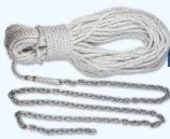 Lewmar 10' 1/4" G4 Chain W/150' 1/2" Rope - Boat Winches/Windlass-small image