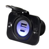 Marinco Sealink Dual UsbAC Combo Charger-small image