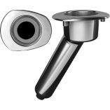 Mate Series Elite Screwless Stainless Steel 30 Degree Rod Cup Holder Drain Oval Top-small image