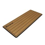 Seadek 16Rdquo X 39 20mm Dual Density Large Teak Helm Pad WSeadek Logo Brushed Texture MochaBlack 4064mm X 9906mm X 20mm-small image