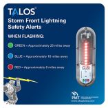 Talos Standard Lightning Detector W14X14 Safety Information Sign-small image