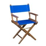 Whitecap DirectorS Chair WBlue Seat Covers Teak-small image