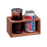 Whitecap Teak 2-Drink Rack - Teak Outfitting Hardware-small image