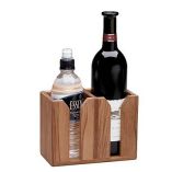 Whitecap Teak Two-Bottle Rack - Teak Outfitting Hardware-small image