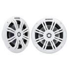 Kicker Km60 65 Marine Coaxial Speakers W12 Tweeters 4Ohm, White-small image