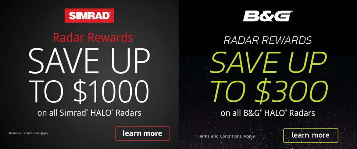 SIMRAD/B&G HALO Radar Savings